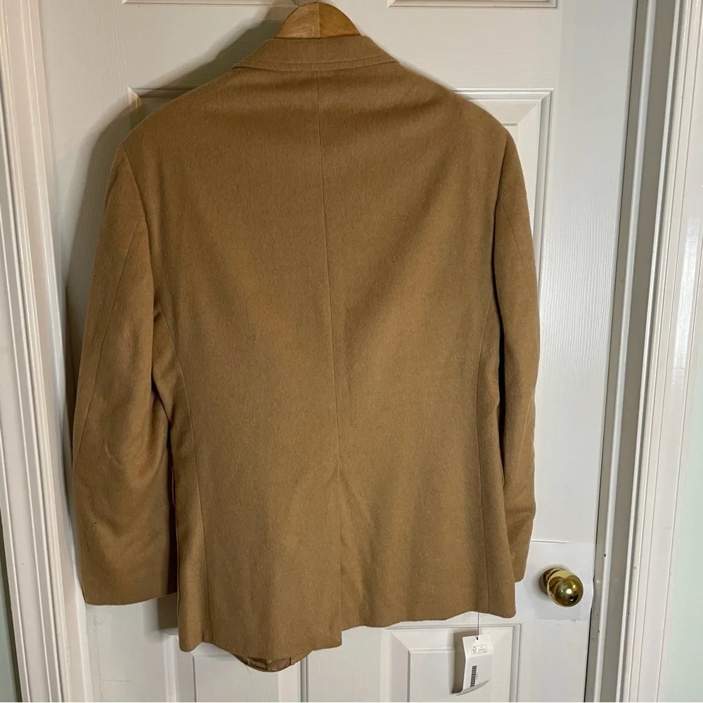 Guy LaRoche Men's Camel Blazer Size 40R vintage capsule neutral preppy old money